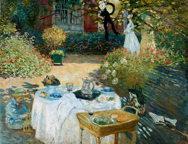 The Luncheon. The painting by Claude Monet