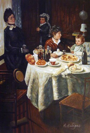 Famous paintings of Cafe Dining: The Luncheon