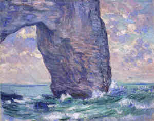 Claude Monet, The Manneport, Seen from Below, Painting on canvas