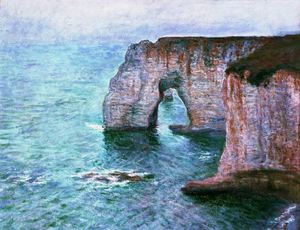 Claude Monet, The Manneport Seen from the East, Painting on canvas