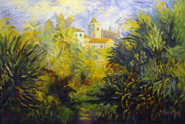 The Moreno Garden At Bordighera. The painting by Claude Monet