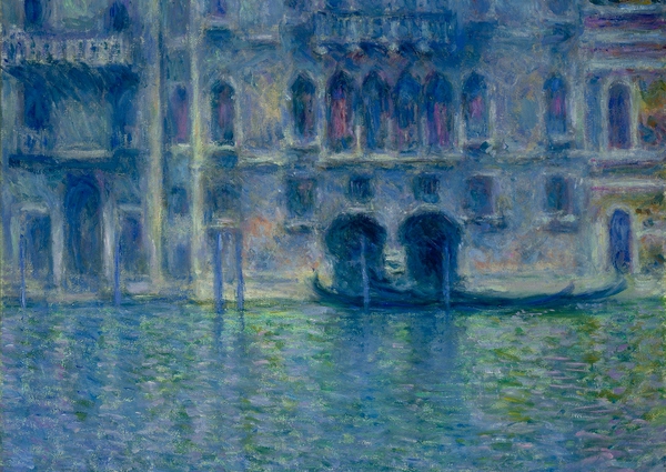 The Palazzo da Mula at Venice. The painting by Claude Monet