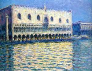 Claude Monet, The Palazzo Ducale, Painting on canvas