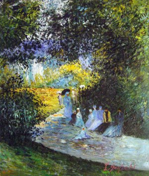 Claude Monet, The Parc Monceau, Painting on canvas