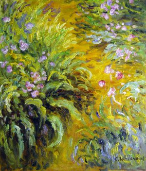 The Path Through The Irises, Claude Monet, Art Paintings