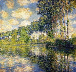Claude Monet, The Poplars on the Epte, Painting on canvas