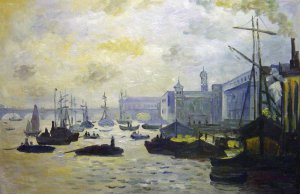 The Port Of London, Claude Monet, Art Paintings
