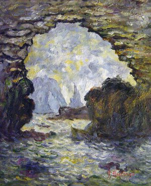 Claude Monet, The Rock Needle Seen Through The Porte d' Aumont, Painting on canvas