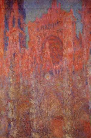 Famous paintings of Street Scenes: The Rouen Cathedral, 1894