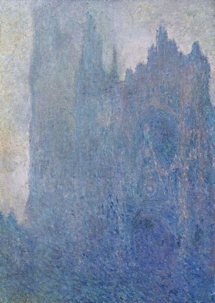 The Rouen Cathedral in the Fog. The painting by Claude Monet