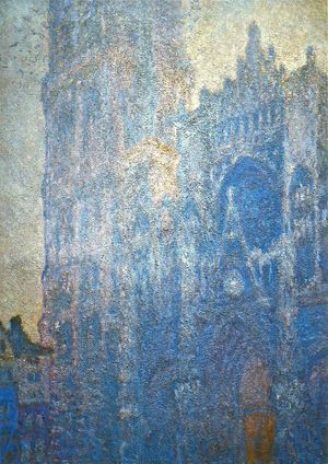 Claude Monet, The Rouen Cathedral, the Portal and the tour d'Albane, Morning Effect, Painting on canvas