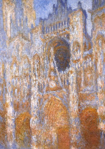 The Rouen Cathedral, The Portal at Midday. The painting by Claude Monet