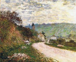 Claude Monet, The Route to Vetheuil, Painting on canvas