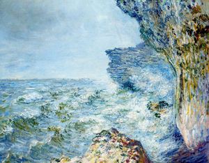 Claude Monet, The Sea at Fecamp 2, Painting on canvas