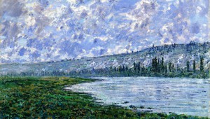The Seine at Vetheuil, Claude Monet, Art Paintings