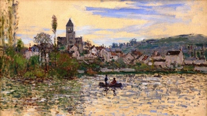 Claude Monet, The Seine at Vetheuil, Painting on canvas