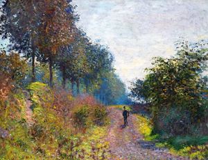 Claude Monet, The Sheltered Path, Painting on canvas