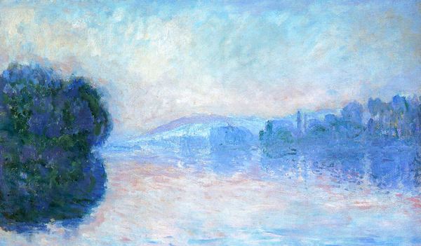 The Siene near Vernon. The painting by Claude Monet