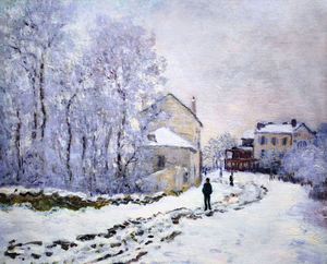 Claude Monet, The Snow at Argenteuil, Painting on canvas