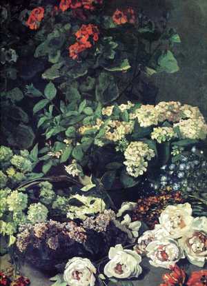 Claude Monet, The Spring Flowers, Painting on canvas