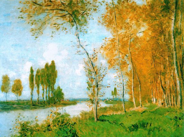 The Spring in Argenteuil. The painting by Claude Monet