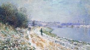 Reproduction oil paintings - Claude Monet - The Tow Path at Argenteuil, Winter