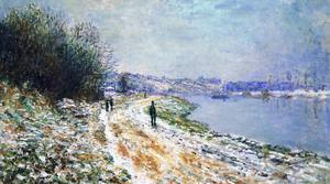 Reproduction oil paintings - Claude Monet - The Tow Path at Argenteuil, Winter