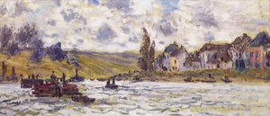 Claude Monet, The Village of Lavacourt, Painting on canvas