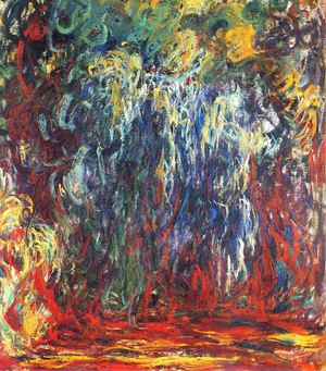 Claude Monet, The Weeping Willow, Giverny, Painting on canvas