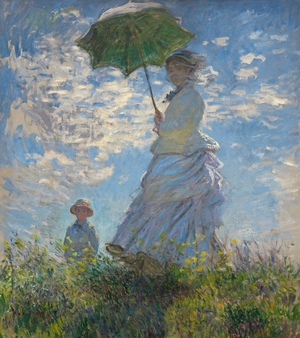 The Woman with a Parasol (Madam Monet and Her Son)