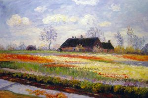 Claude Monet, Tulip Fields At Sasenheim, Painting on canvas