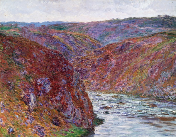 Valley of the Creuse (Gray Day). The painting by Claude Monet