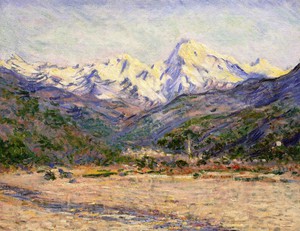 Claude Monet, Valley of the Nervia, Painting on canvas