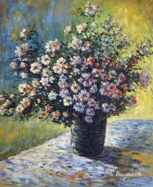 Claude Monet, Vase Of Flowers, Painting on canvas