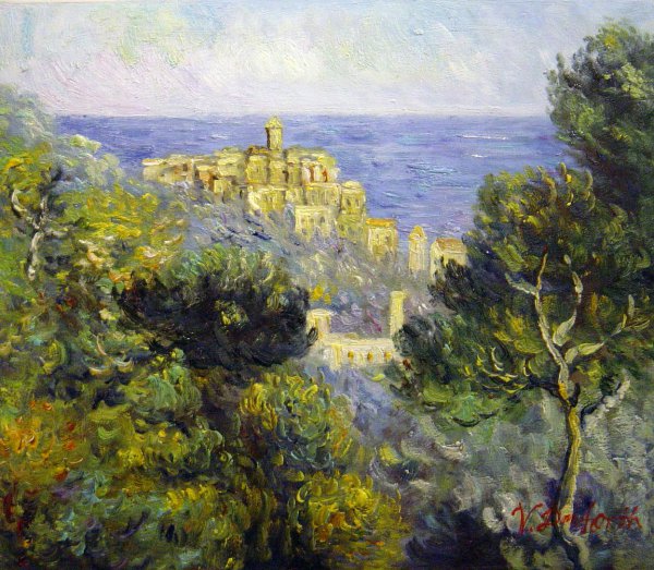 View Of Bordighera. The painting by Claude Monet