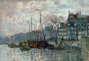 Reproduction oil paintings - Claude Monet - View of the Prins Hendrikkade and the Kromme Waal in Amsterdam