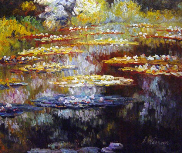 Water Garden At Giverny. The painting by Claude Monet