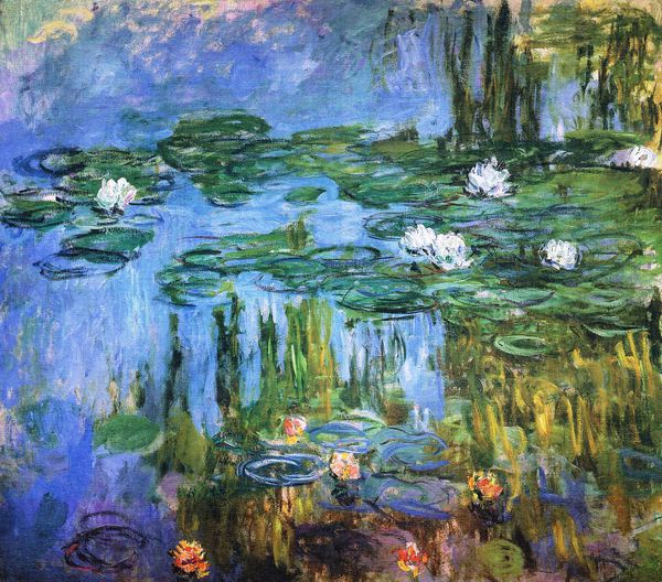Water Lilies,  1906. The painting by Claude Monet