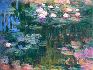 Claude Monet, Water Lilies, 1914, Painting on canvas