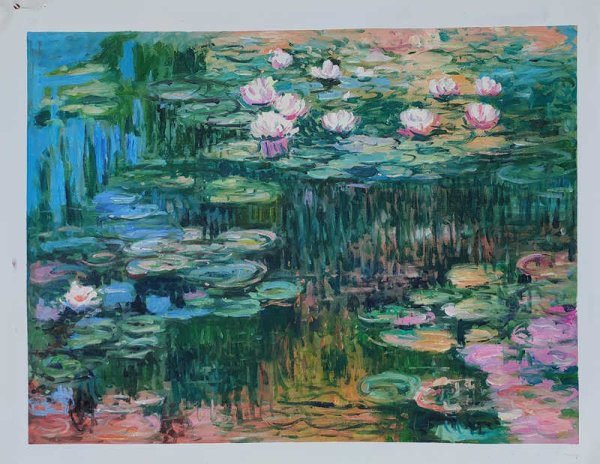 Water Lilies, 1914 Oil Painting Reproduction