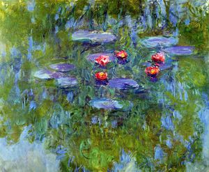 Claude Monet, Water Lilies, 1916-19, Painting on canvas