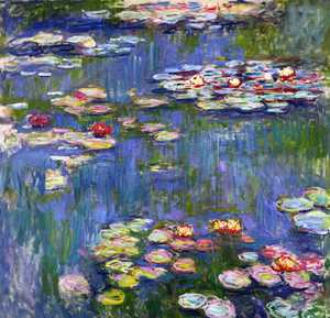 Water Lilies, 1916, Claude Monet, Art Paintings