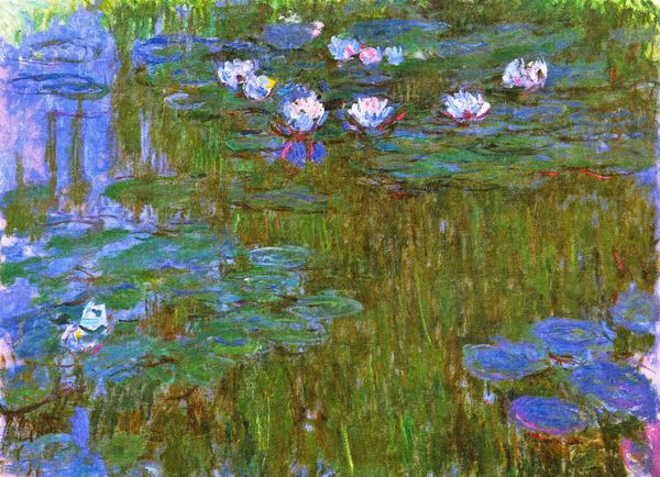 Water Lilies 2, 1914-1917. The painting by Claude Monet
