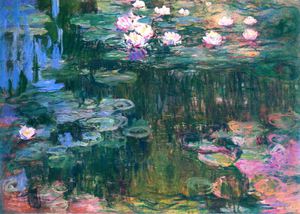 Claude Monet, Water Lilies 4, 1914-1917, Painting on canvas