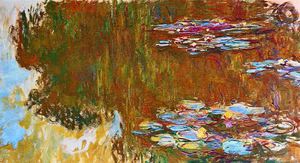Claude Monet, Water Lilies 5, 1917-1919, Painting on canvas
