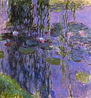 Claude Monet, Water Lilies 8, 1916-1919, Painting on canvas