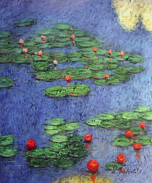 Water-Lilies. The painting by Claude Monet