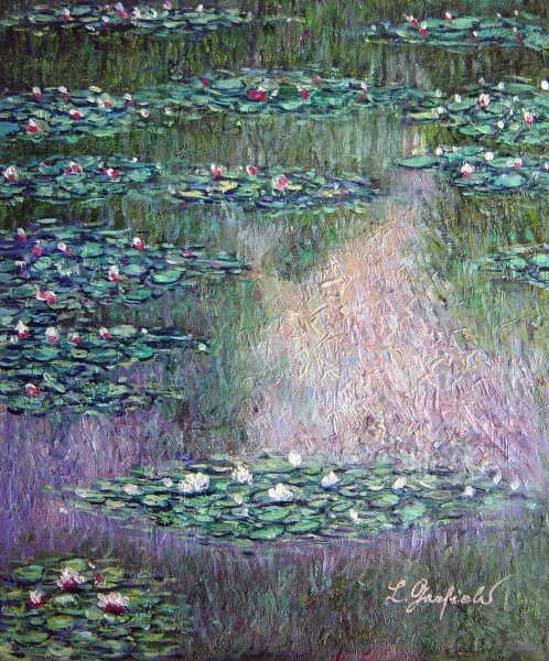 Water Lilies I. The painting by Claude Monet
