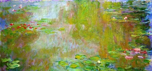 Claude Monet, Water Lily Pond, 1917, Painting on canvas