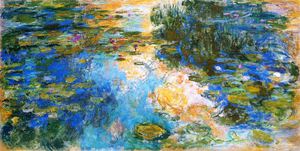 Claude Monet, Water Lily Pond 4, 1917-1919, Painting on canvas
